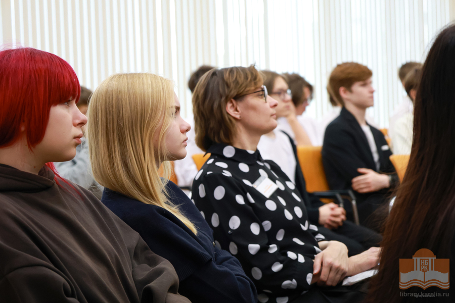 At the meeting with Natalia Laidinen at the National Library of Karelia